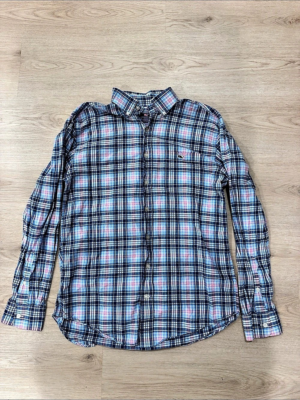 Vineyard Vines Tucker Shirt Plaid Cotton Size Medium